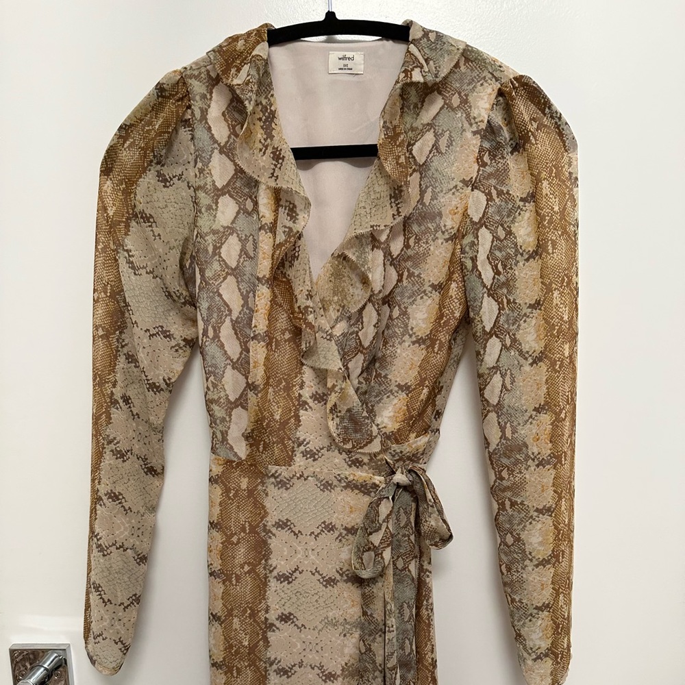 Wilfred Snakeprint Louise Dress - Size XXS